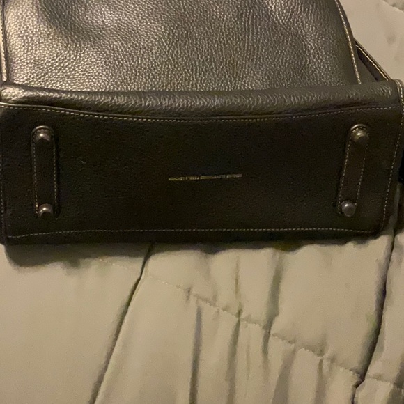 Coach Rogue EXCELLENT USED Handbag Black Pebbled Leather Tote Bag RG -20315 - Picture 6 of 16